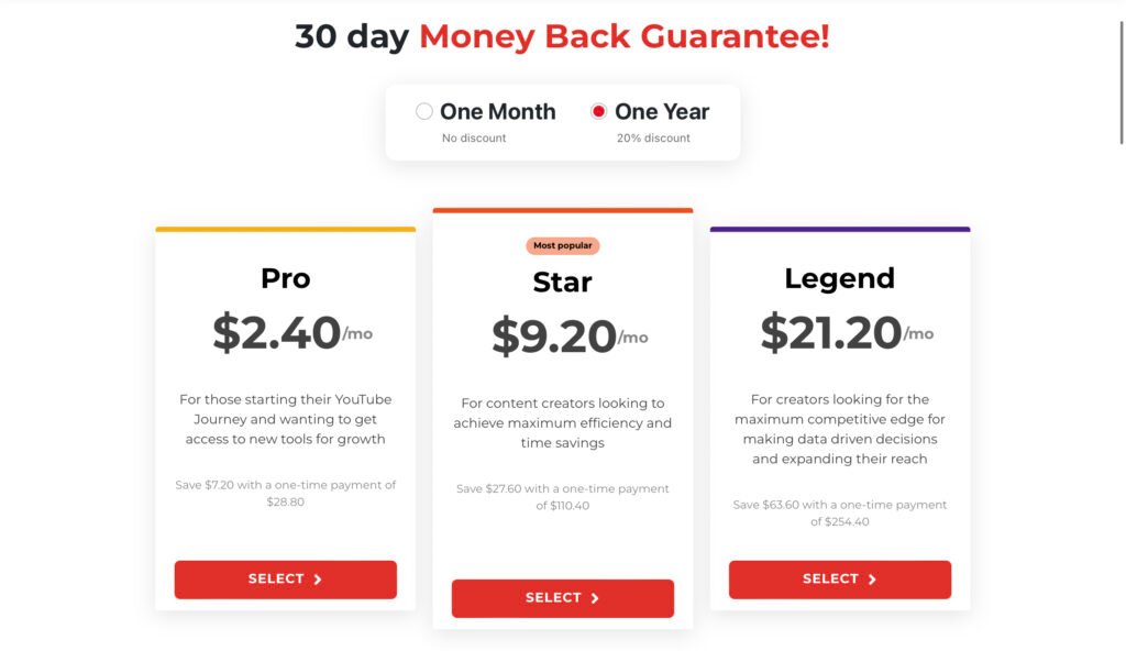 TubeBuddy Review 2 TubeBuddy Pricing